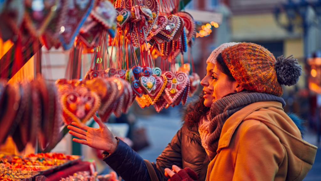 marché de noël dans les alpes